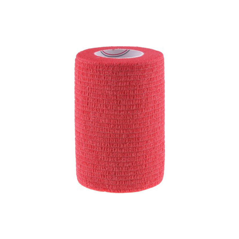 bandaż kohezyjny,lateksowy,czerwony,dla sportowców,elastyczny